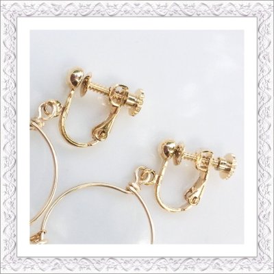 画像2: Triple Hoop Pikake Pierce/Earring