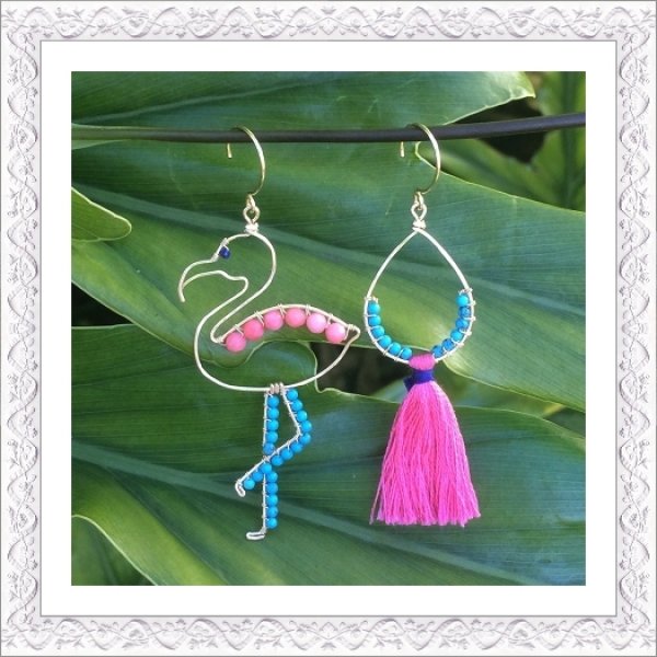 Flamingo Pierce/Earring - Leinai'a