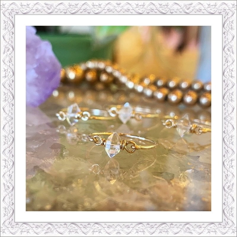 Herkimer Diamond Ring - Leinai'a