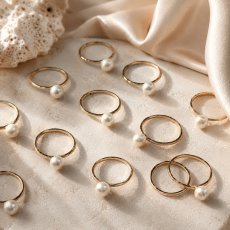 画像2: Mini Akoya Pearl Ring (2)