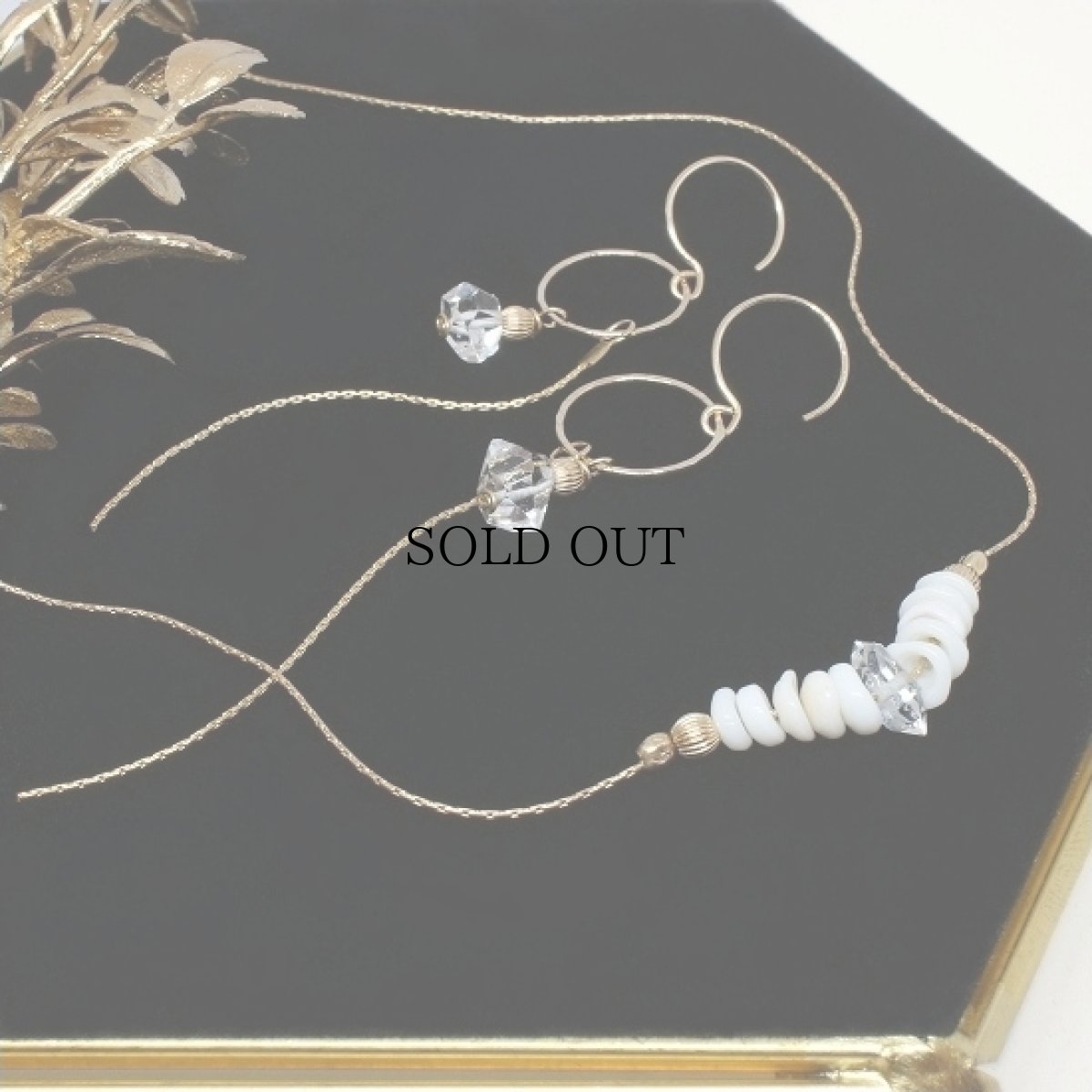 画像5: Puka Shell & Herkimer Diamond Necklace (5)
