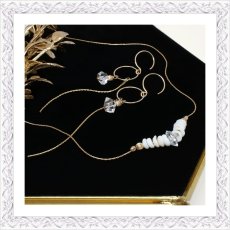 画像5: Puka Shell & Herkimer Diamond Necklace (5)