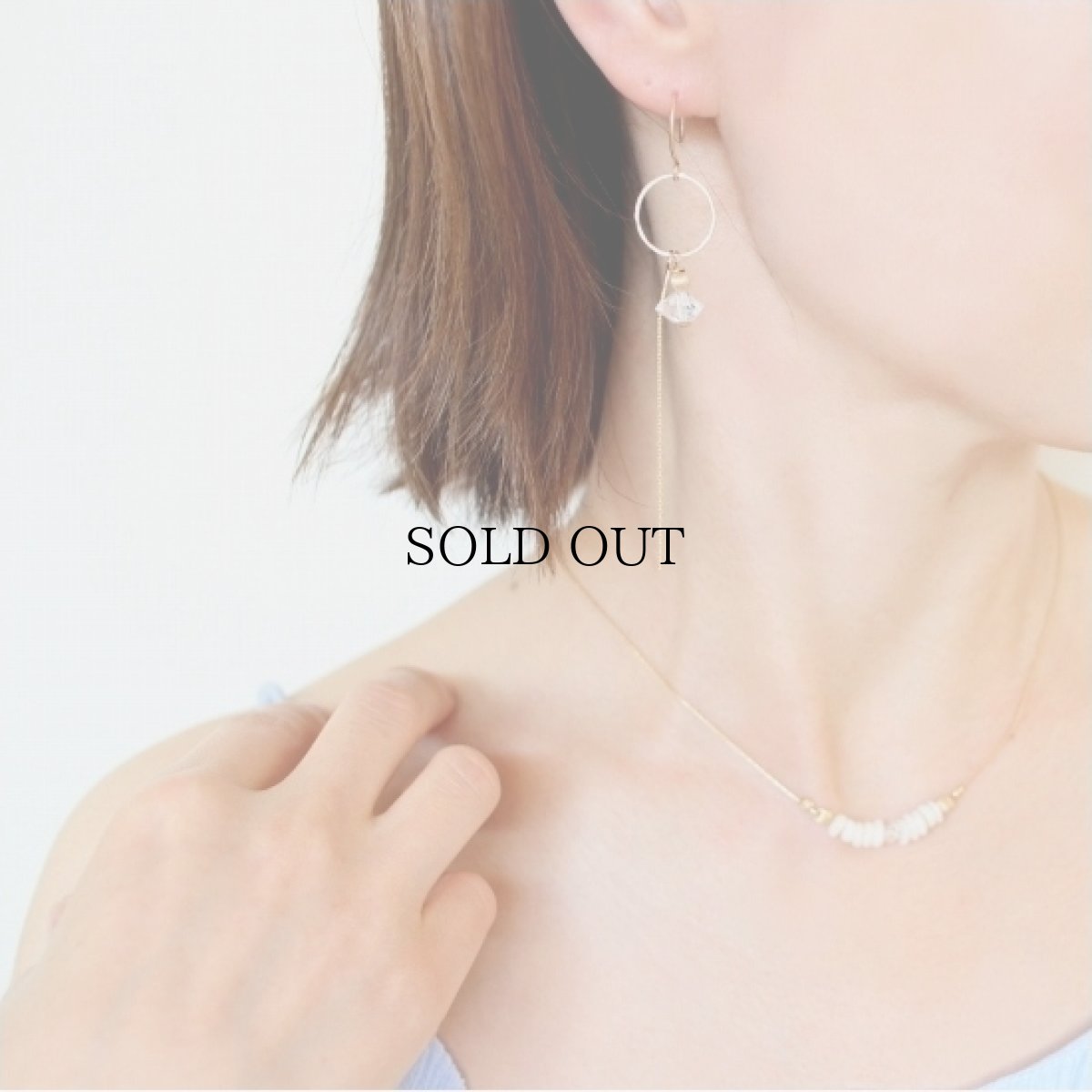 画像6: Puka Shell & Herkimer Diamond Necklace (6)
