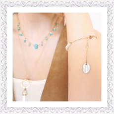 画像9: Turquoise & Pearl Gradation Bracelet (9)