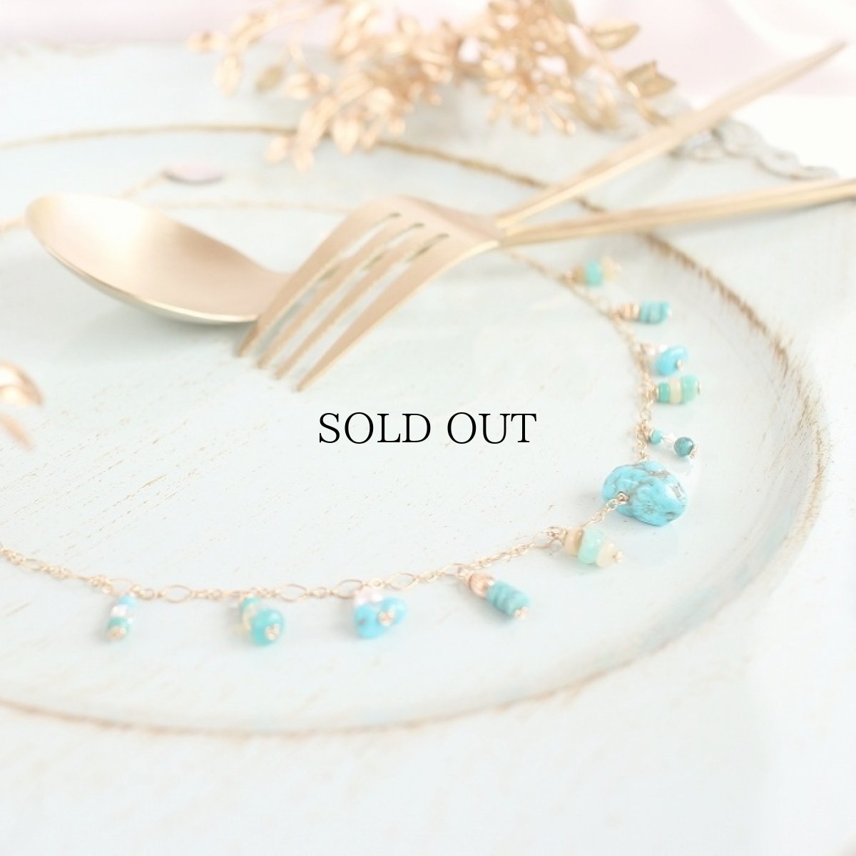 画像1: Turquoise Tiara Necklace (1)