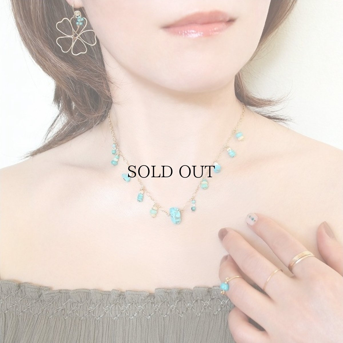 画像7: Turquoise Tiara Necklace (7)